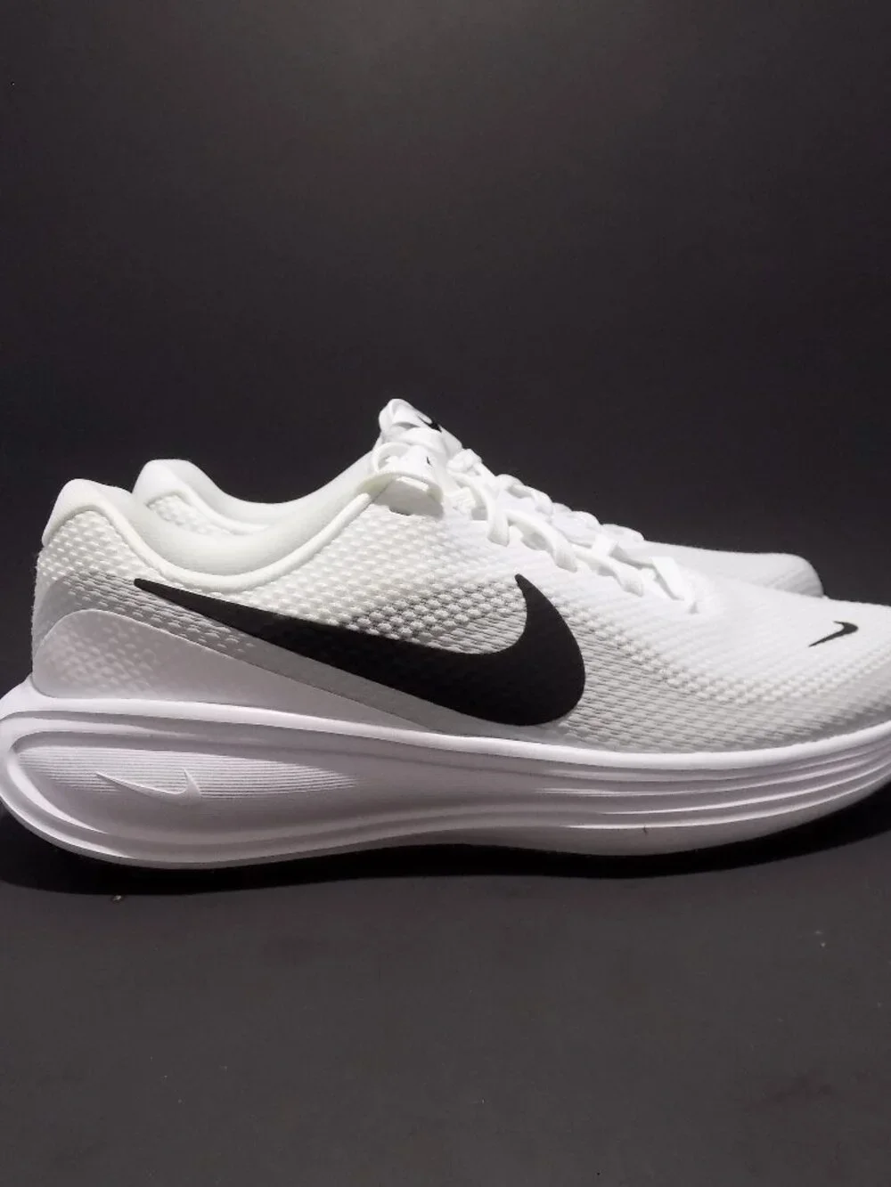 Nike Revolution 8 White/Black Platinum Shoe - Women's Size 7.5